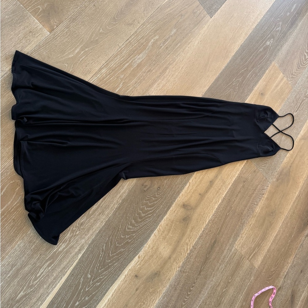Norma Kamali Black Mermaid Fishtail Slip Gown - Picture 4 of 10